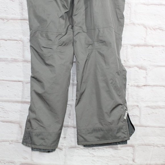 Quechua Gray 100% Polyester Lined Coated Waterproof Decathlon Ski Pants Size M - Picture 6 of 9